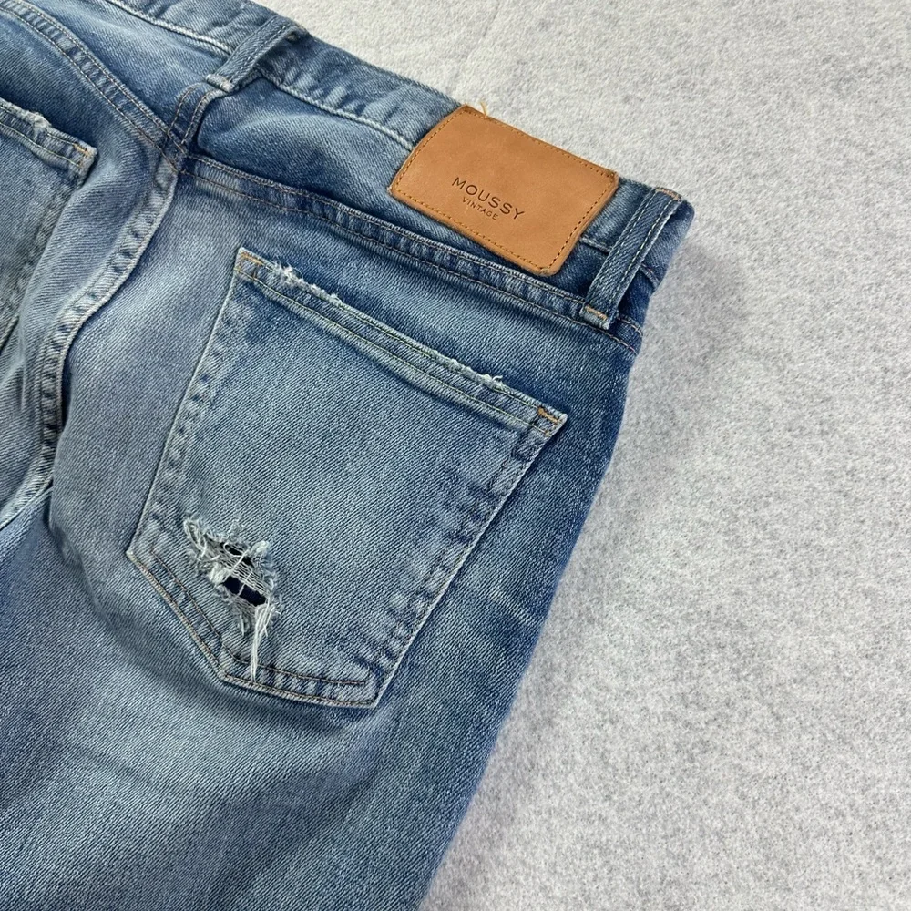 Moussy Vintage Glendele Distressed Jeans Size 27